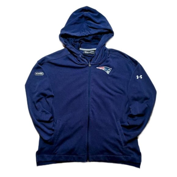 Under Armour NFL Combine Authentic New England Patriots Men Hooded Jacket Size L - Picture 4 of 14